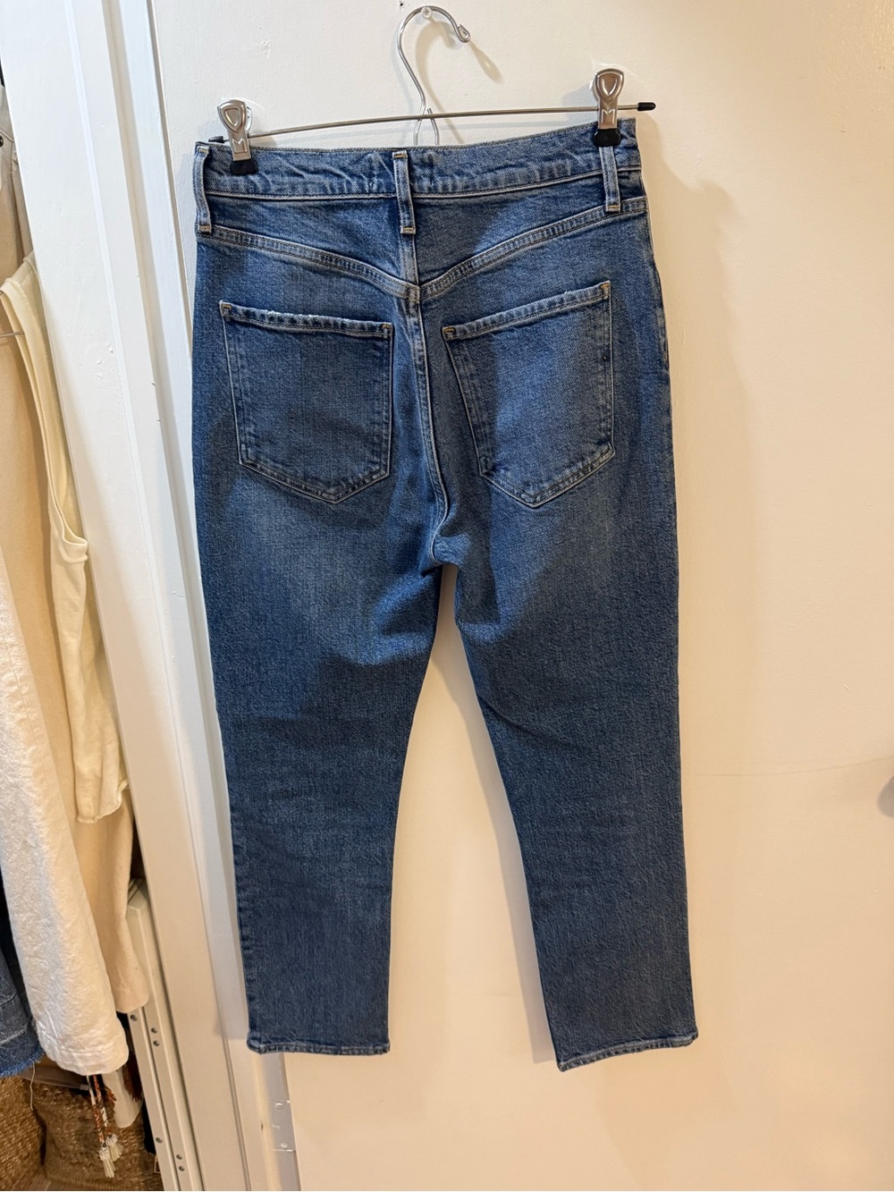 Agolde Riley High Rise Straight Crop Jeans - Picture 2 of 8